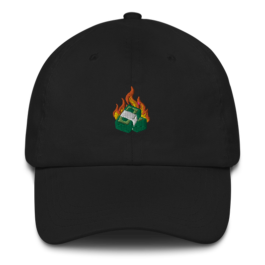 Money Burning Dad Hat