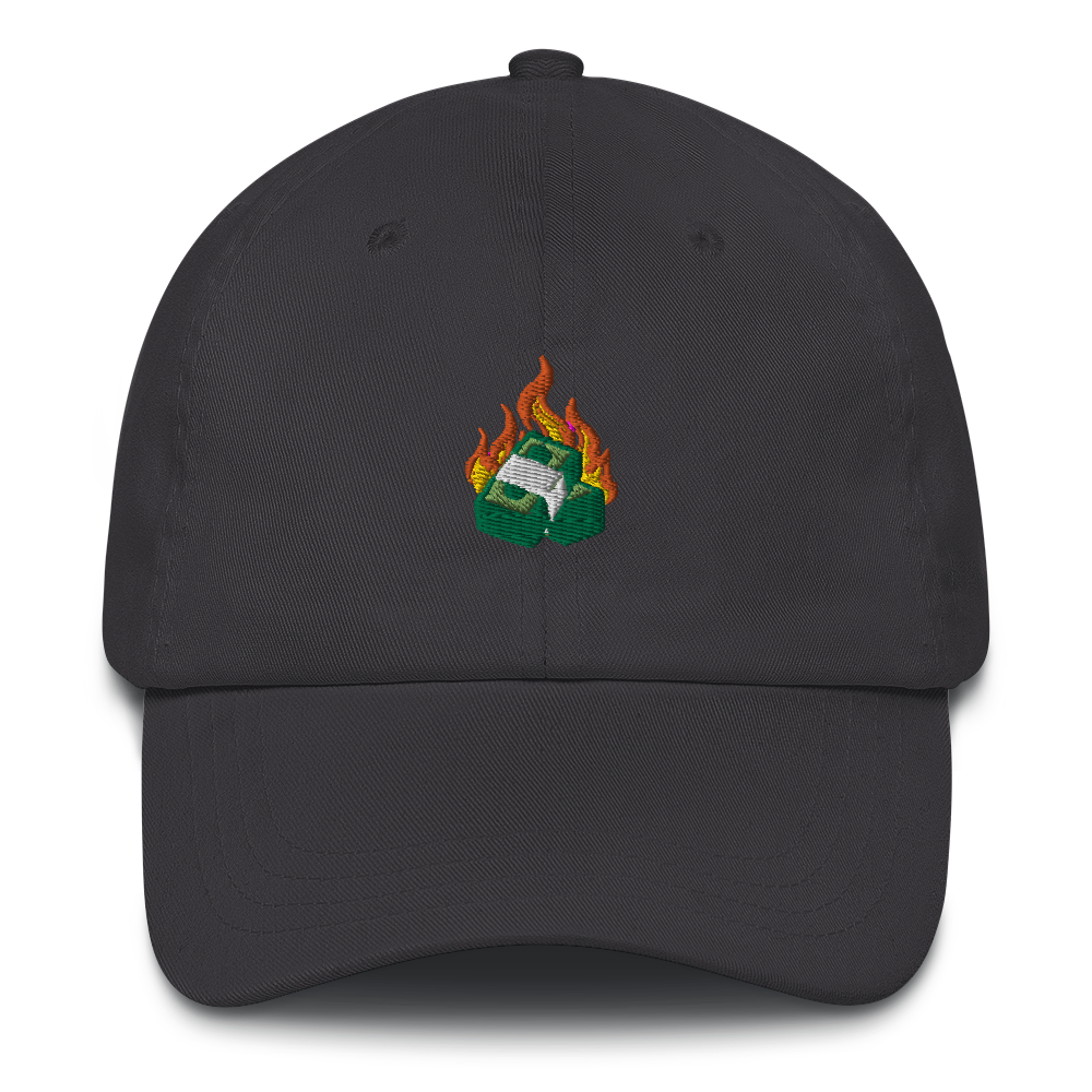 Money Burning Dad Hat