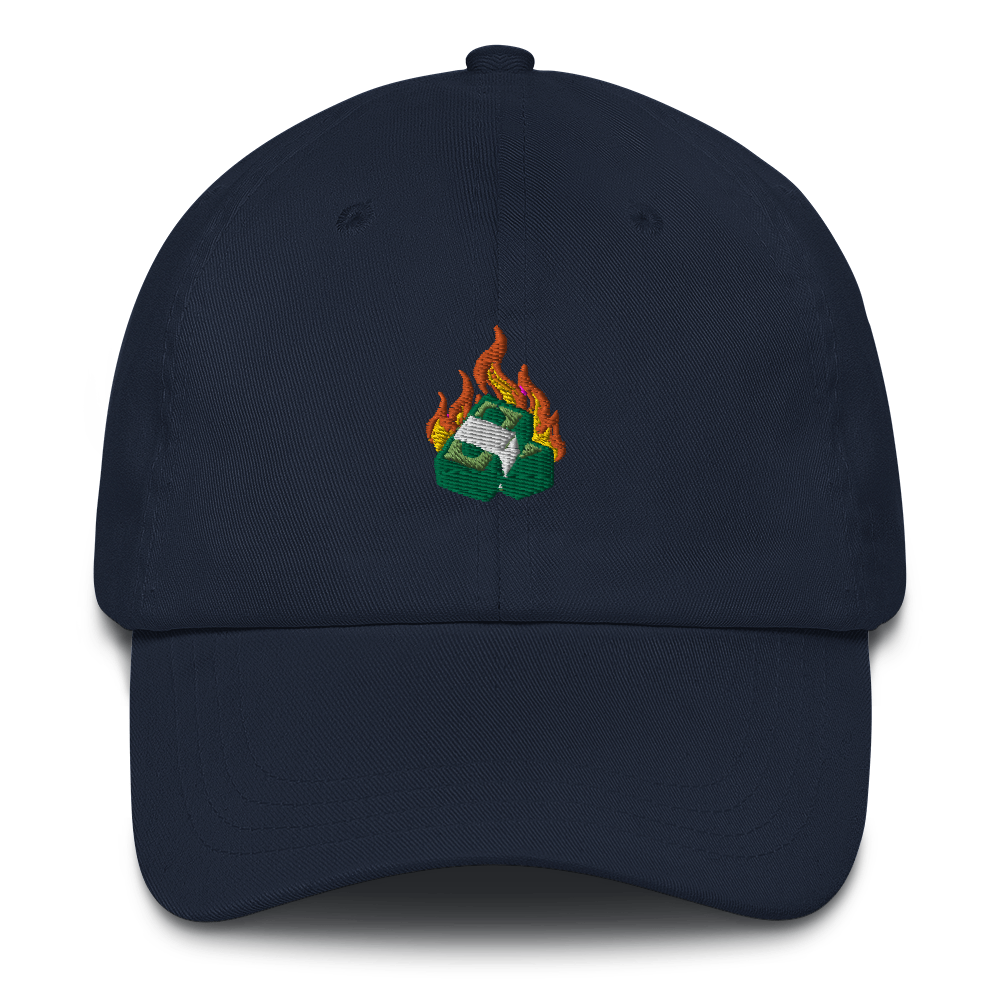 Money Burning Dad Hat