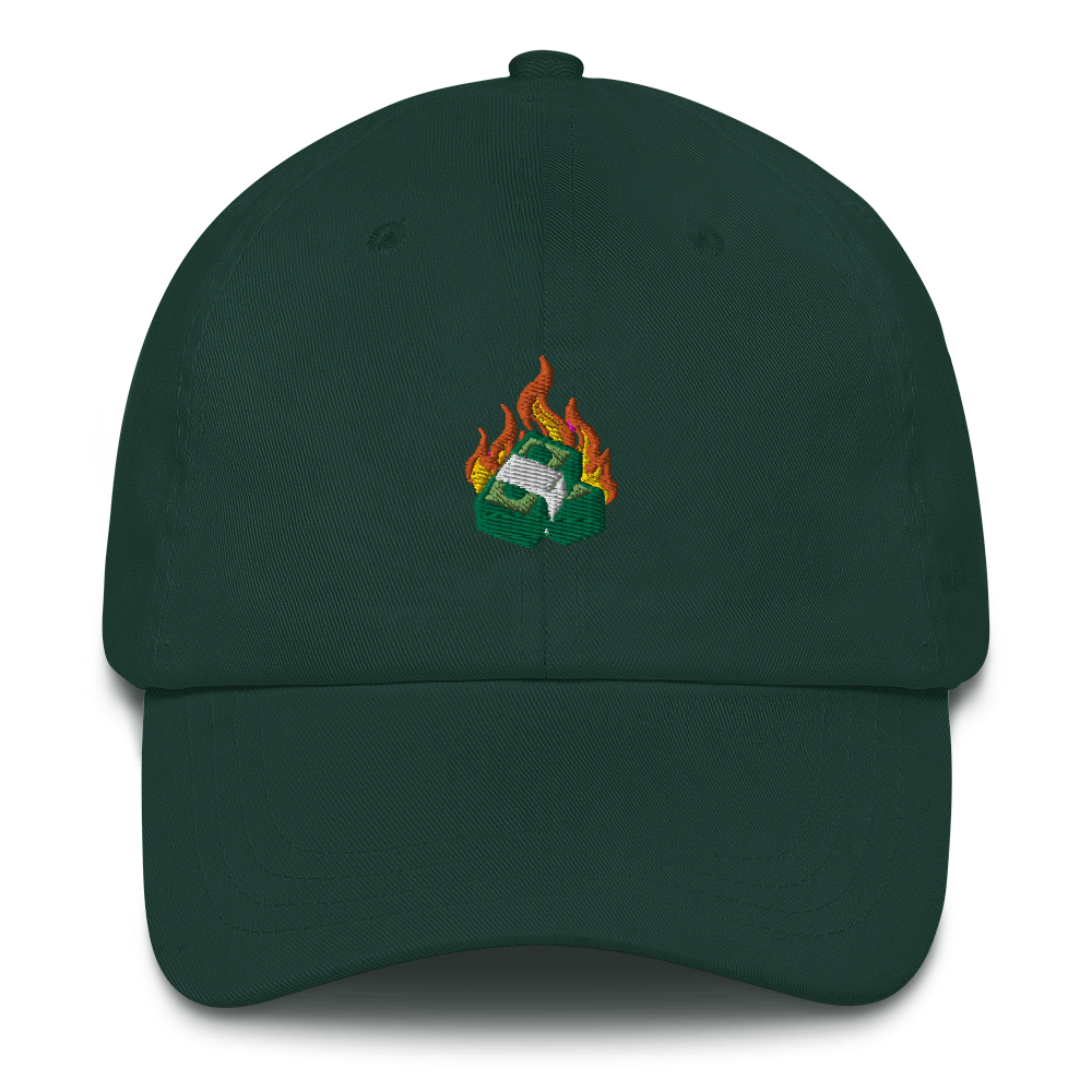 Money Burning Dad Hat